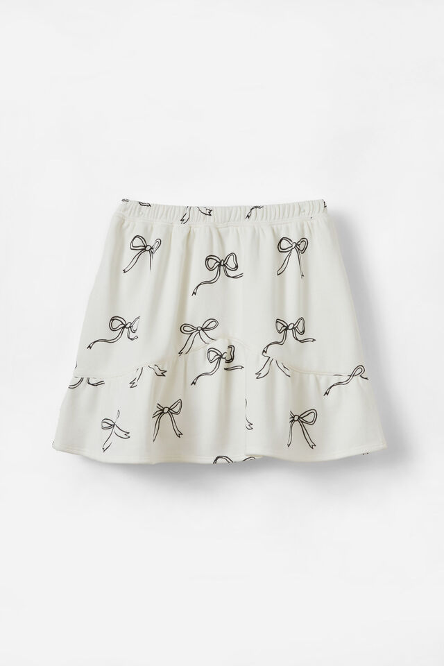 Everly Fleece Skirt, VANILLA/BOWS