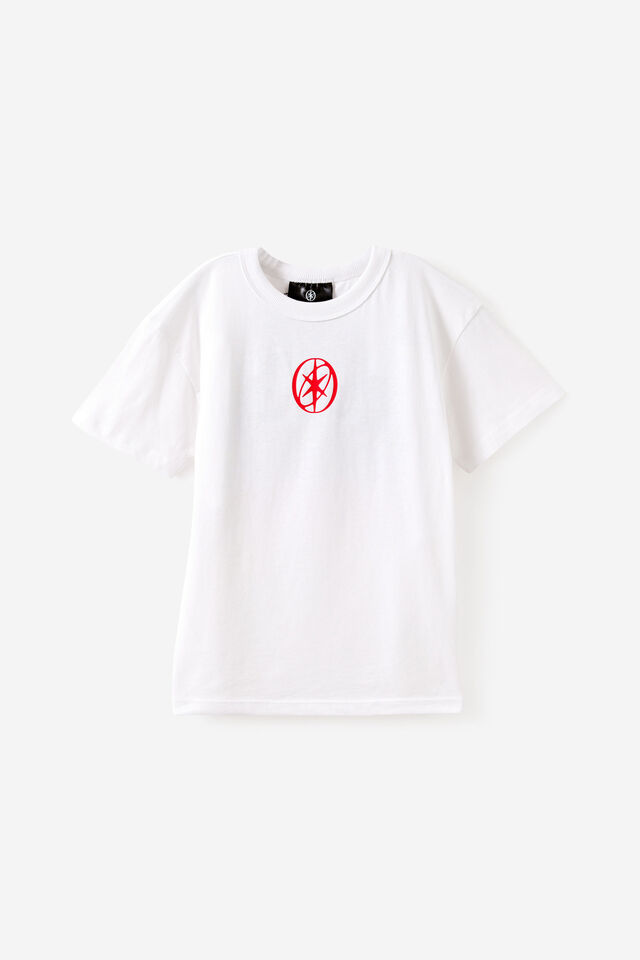 KATSEYE Music Drop Shoulder Short Sleeve Tee, LCN BRA WHITE/KATSEYE