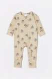 Mickey Mouse The Long Sleeve Zip Romper, LCN DIS RAINY DAY/MICKEY S BEST PALS - alternate image 1