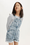 Edith Denim Shortall, BLUE ACID WASH - alternate image 2