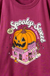 Essential Short Sleeve Graphic Tee, BERRY JAM/SPOOKY SWEET - example image 2