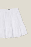 Hazel Tiered Skirt, WHITE - alternate image 2