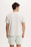 Blake Short Sleeve Pyjama Set, MALACHITE/GINGERBREAD STRIPE - alternate image 3