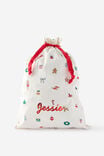 Santa Sack Family Xmas Personalised, VANILLA/EVERYTHING CHRISTMAS - example image 2