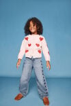 Cosi Knit Cardigan, OATMEAL MARLE/HEART - example image 3
