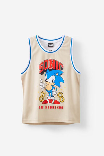 License Basketball Tank, LCN SEG RAINY DAY/SONIC THE HEDGEHOG