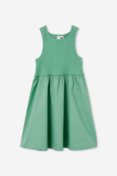 Tessa Sleeveless Dress, GREEN PEAR