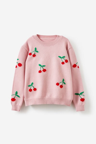 Jen Knit Jumper, ZEPHYR/CHERRIES