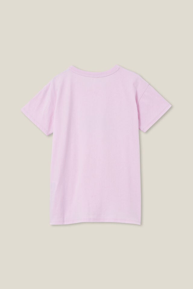 Pippy Short Sleeve Tee, PALE VIOLET/PEACE LOVE