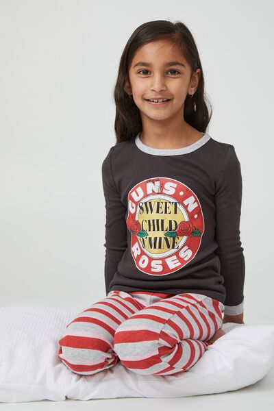 Natalie Long Sleeve Pyjama Set Licensed, LCN BRA PHANTOM/GUNS N  ROSES SWEET CHILD