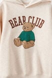 Sammy Oversize Hoodie, OATMEAL MARLE/BEAR CLUB - example image 2