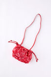Sequin Scrunch Bag, VARSITY RED/SEQUIN - example image 1