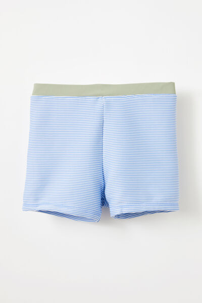 Billy Boyleg Swim Trunk, DUSK BLUE/VANILLA TEXTURE