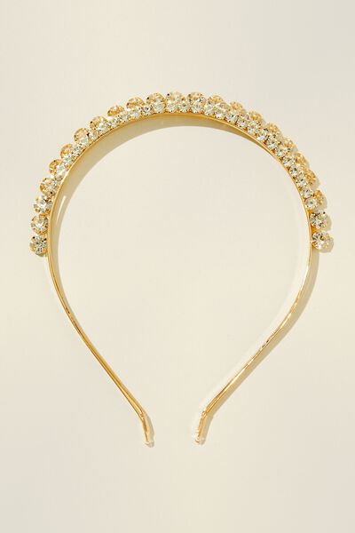 Luxe Headband, GOLDY SPARKLE TIARA