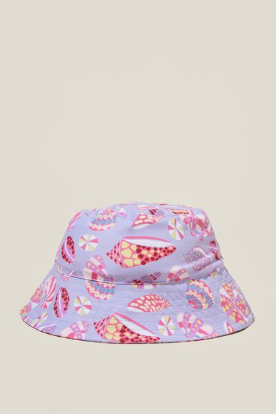 Baby Swim Bucket Hat, SMOKY LILAC/SEASHELLS