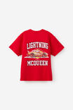 Lightning McQueen Disney Pixar Drop Shoulder SS Tee, LCN DIS VARSITY RED/ LIGHTING MCQUEEN - example image 2