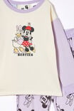 Minnie Mouse Serena Long Sleeve Pyjama Set, LCN DIS VINTAGE LILAC/MINNIE BFF - alternate image 2