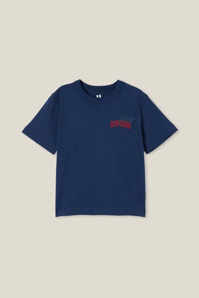 Jonny Short Sleeve Graphic Print Tee, IN THE NAVY/SUN-DAYS