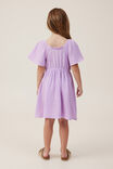 Paige Short Sleeve Dress, LILAC DROP/FLORAL EMBROIDERY - alternate image 3