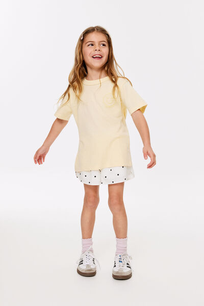 Gigi Woven Short, VANILLA/PHANTOM SPOT