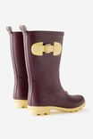 Kids Tall Rainboot, BORDEAUX - example image 3