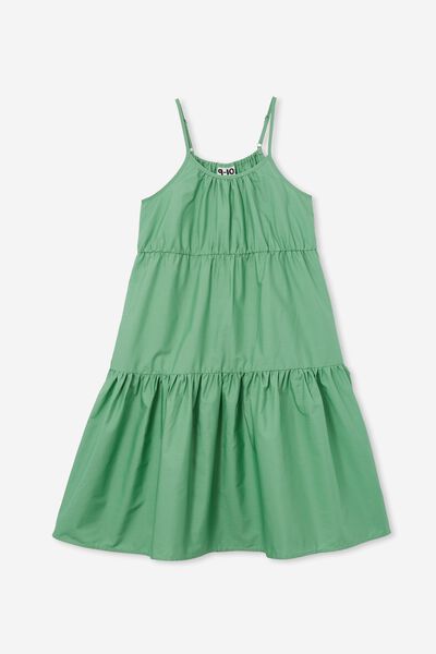 Maude Sleeveless Dress, GREEN PEAR
