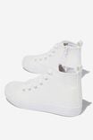 Classic High Top Trainer, WHITE SMOOTH - alternate image 3