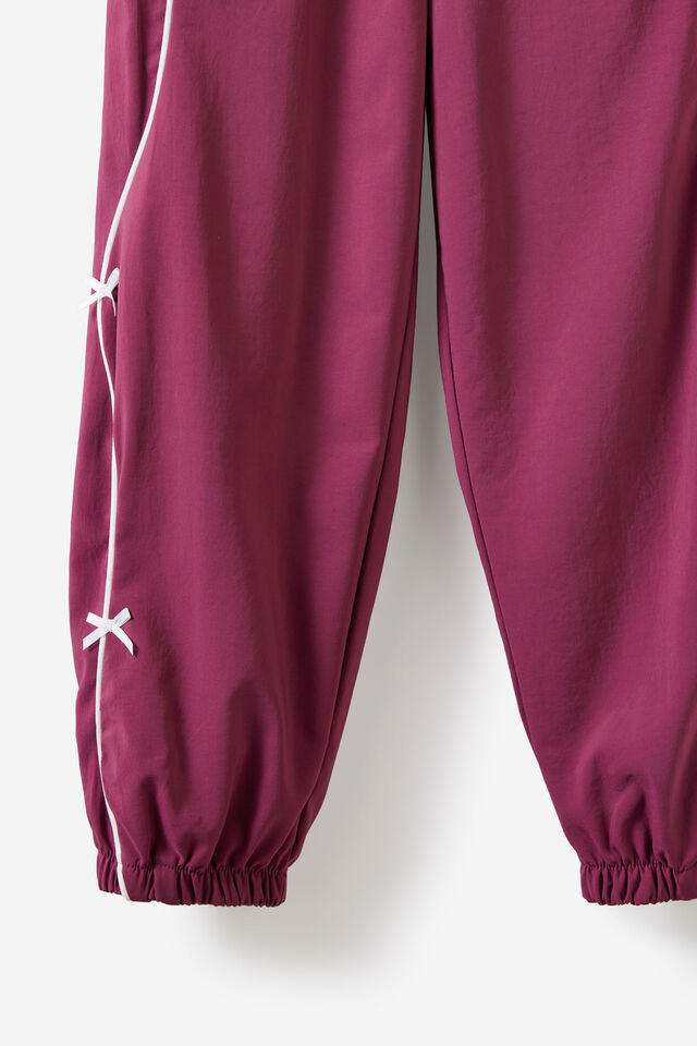 Active Barrel Leg Pant, BERRY JAM