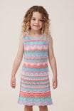Skylar Crochet Dress, RAINBOW/ PATTERN STRIPE - alternate image 1