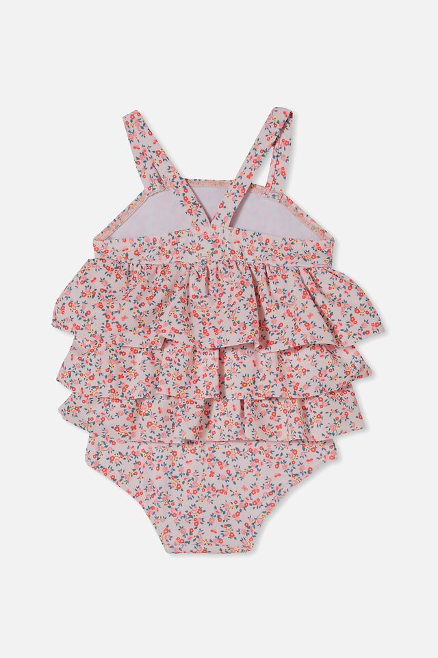 Nikita Three Tiered Swimsuit, CRYSTAL PINK/TEAL STORM SOMERSET FLORAL