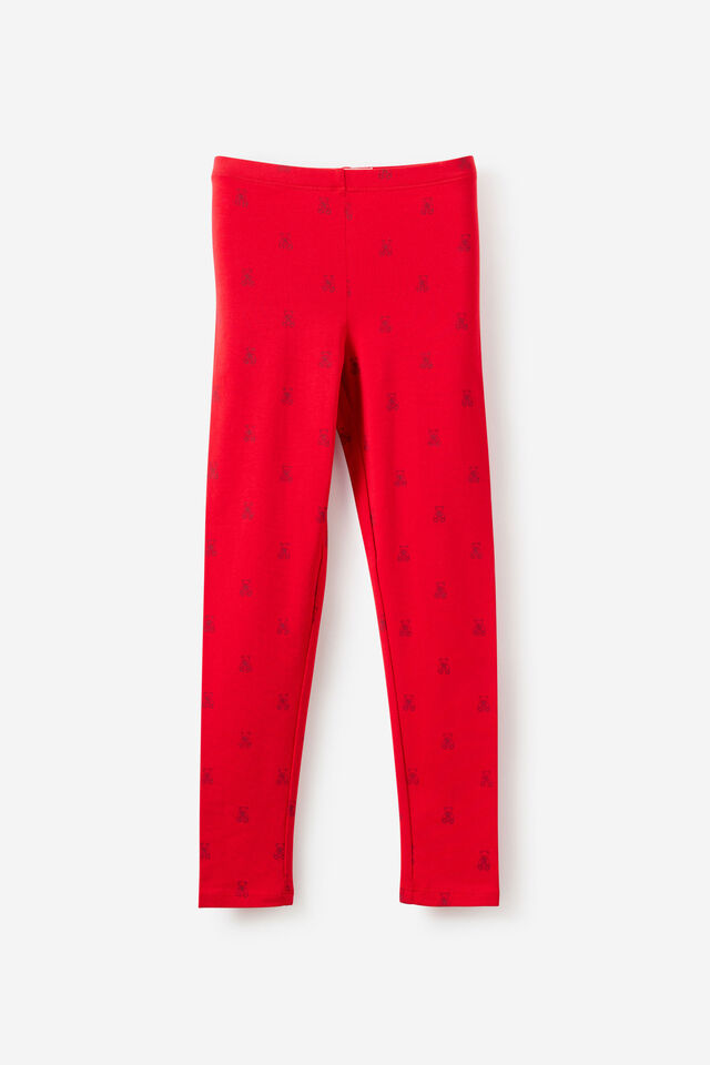 Essential Legging, VARSITY RED/TEDDY YARDAGE