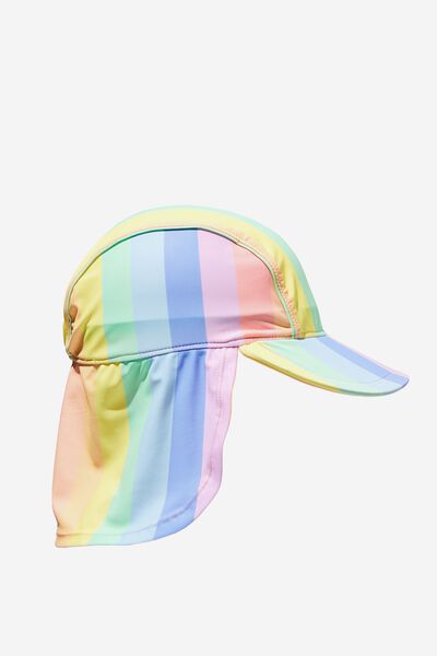 Swim Hat, BONDI RAINBOW STRIPE