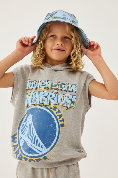 Kids Licensed Bucket Hat, LCN NBA GOLDEN STATE WARRIORS/PETTY BLUE