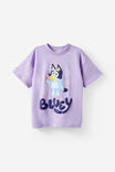 Bluey Drop Shoulder Short Sleeve Tee, LCN BLU BLUEY CUPCAKE/LILAC MOOD - example image 1