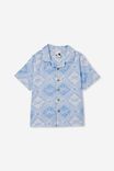 Cabana Short Sleeve Shirt, DUSK BLUE/TILE PALM - alternate image 5