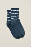 Meias - Single Pack Mid Calf Sock, STARGAZER/LINEAR TIE DYE - vista alternativa 1