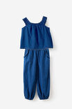 Gigi Babydoll Top & Gigi Bubble Hem Pant Pack, MID WASH - example image 1
