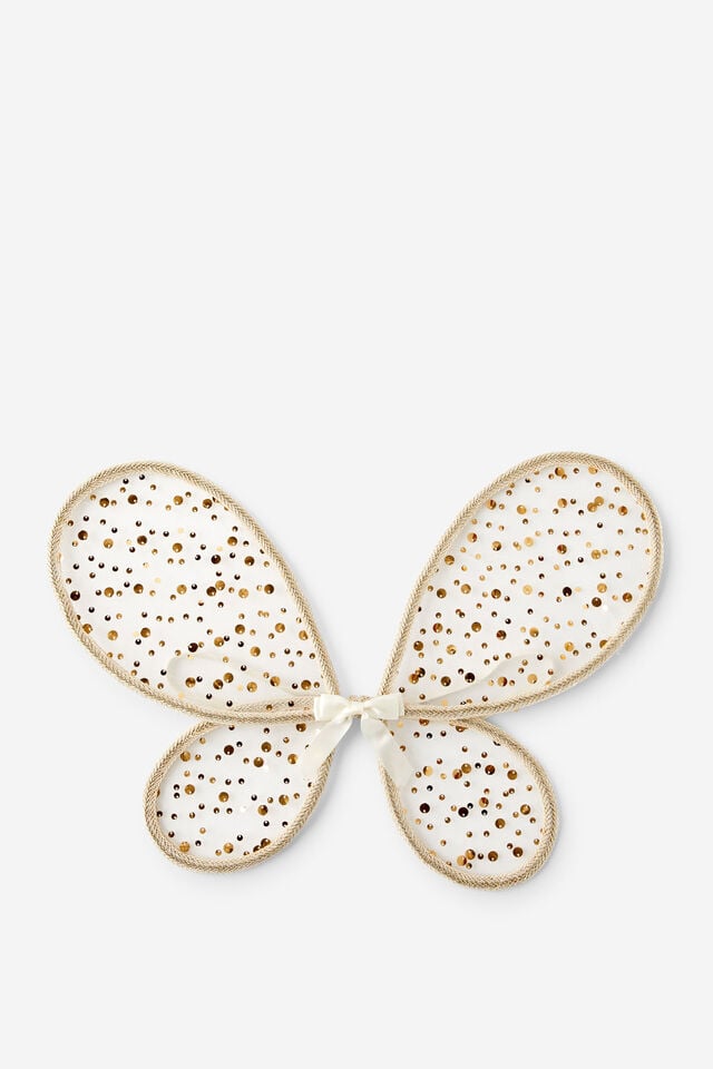 Kids Butterfly Wings, GOLD/BOW