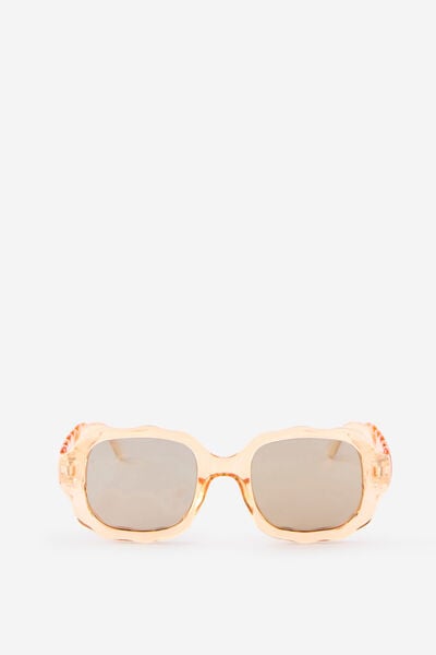 Kids Oversized Square Sunglasses, GOLDY