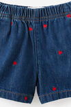Jagger Denim Short, CABLE BEACH WASH/HEART - example image 2
