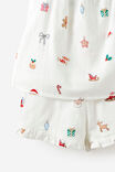 Kids Babydoll Family Xmas Pj Set, VANILLA/EVERYTHING CHRISTMAS - example image 3