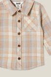 Baby Rugged Shirt, RAINY DAY/TAUPY BROWN/VANILLA WAFFLE PLAID - alternate image 2