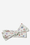 The Bow Tie Headband, VANILLA/NINA FLORAL - alternate image 1