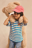 Essentials Graphic Short Sleeve Tee, HARBOUR BLUE/VANILLA/GOLDEN STRIPE BEAR - example image 2