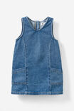 Petra Pinafore, VINTAGE MID WASH - alternate image 1