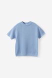 Oversized Knit Tshirt, CLOUD BLUE - example image 2