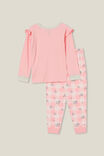 Ava Long Sleeve Pyjama Set, CORAL DREAMS/AVA UNICORN DITSY GINGHAM - alternate image 3