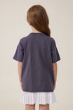 Camiseta - Disney Drop Shoulder Short Sleeve Tee, LCN MAT BARBIE 90S LOGO/RABBIT GREY - vista alternativa 3