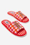 Adults Novelty Slippers, GINGERBREAD CHECK - alternate image 1