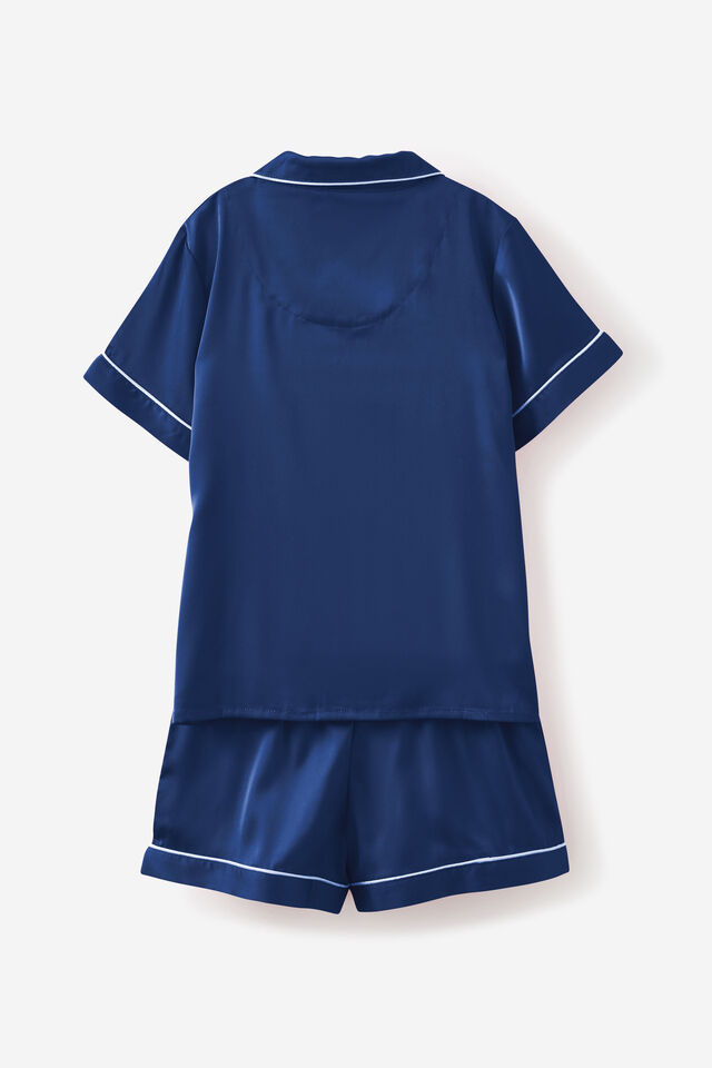 Casey Short Sleeve Pyjama Set Personalised, IN THE NAVY